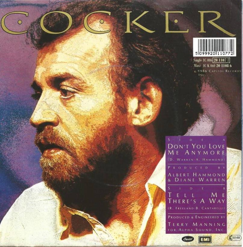 Joe Cocker - Don't You Love Me Anymore (7" Single Rueckseite)
