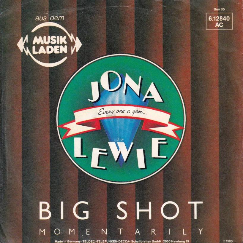 Jona Lewie - Big Shot Momentarily (7" Stiff Single Germany)
