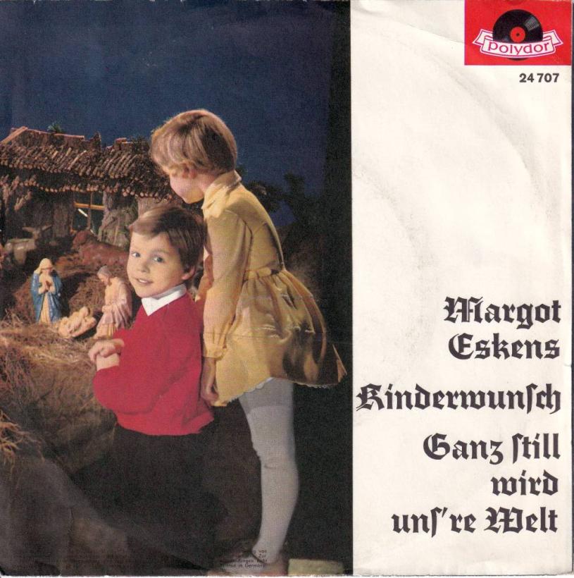 Margot Eskens - Kinderwunsch (7" Polydor Single back cover)