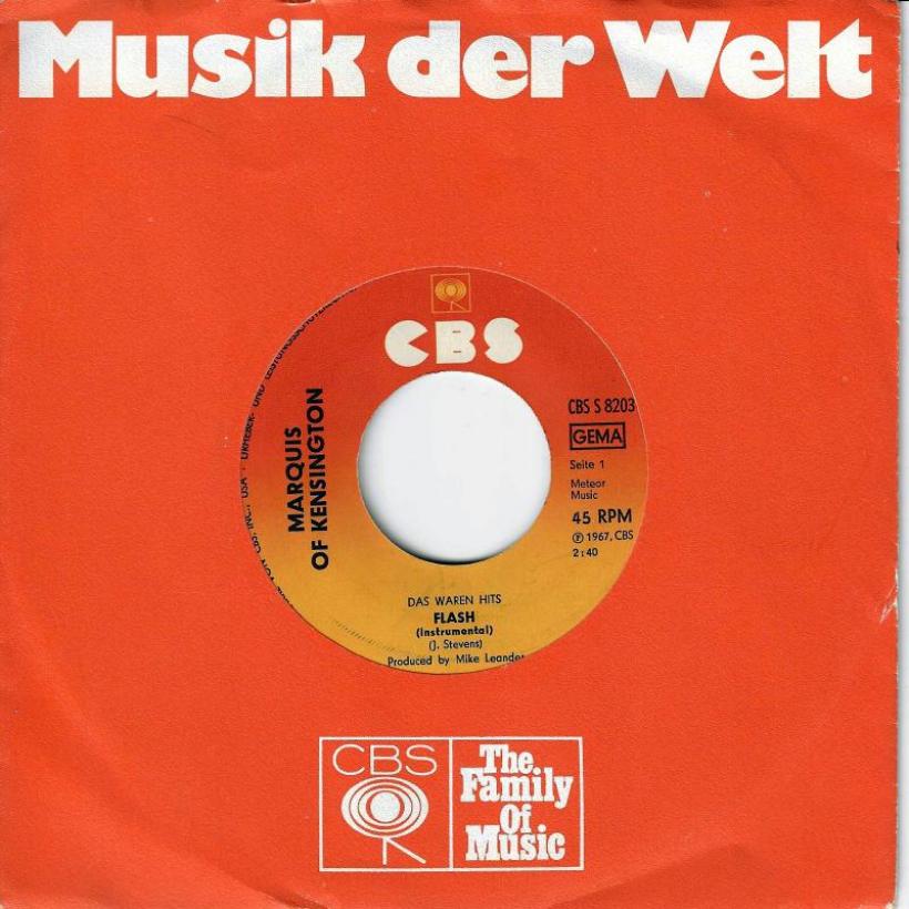 Marquis Of Kensington - Flash (7" RE CBS Single Germany)