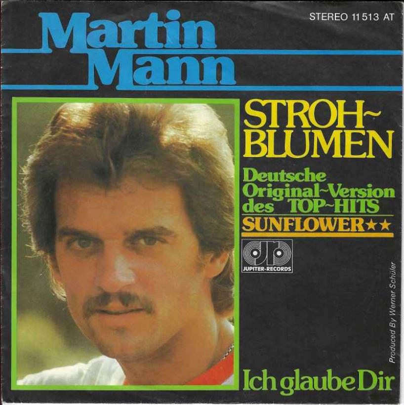 Martin Mann - Strohblumen (7" Jupiter Single Germany)