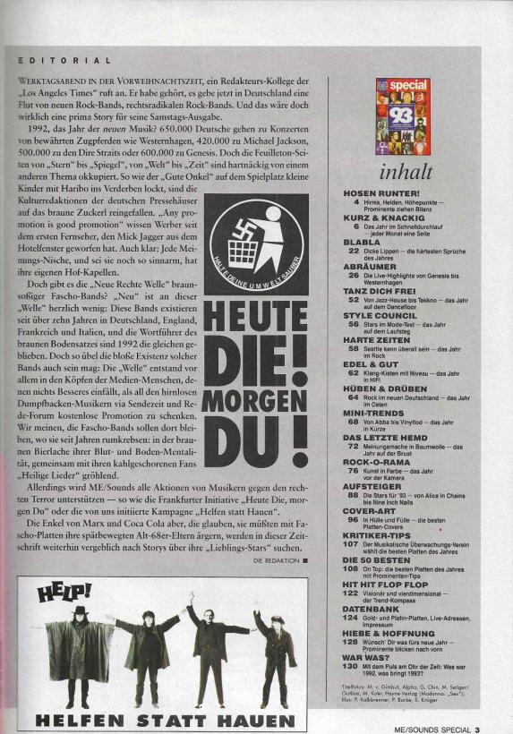 me sounds jahrbuch 1993 Inhalt