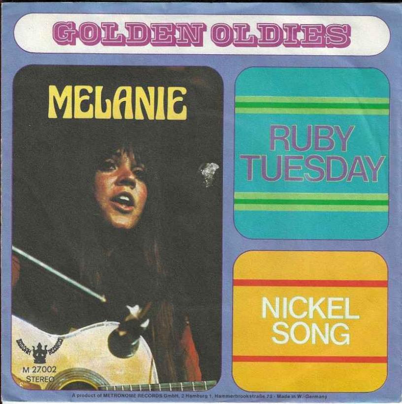 Melanie - Ruby Tuesday  Nickel Song (7" RE Vinyl-Single)