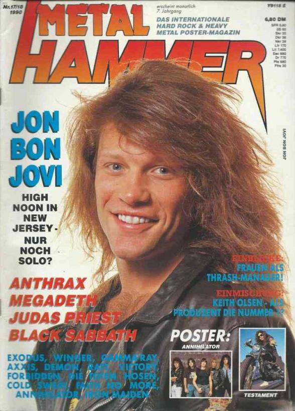 Metal Hammer 17-18 1990 Heftcover