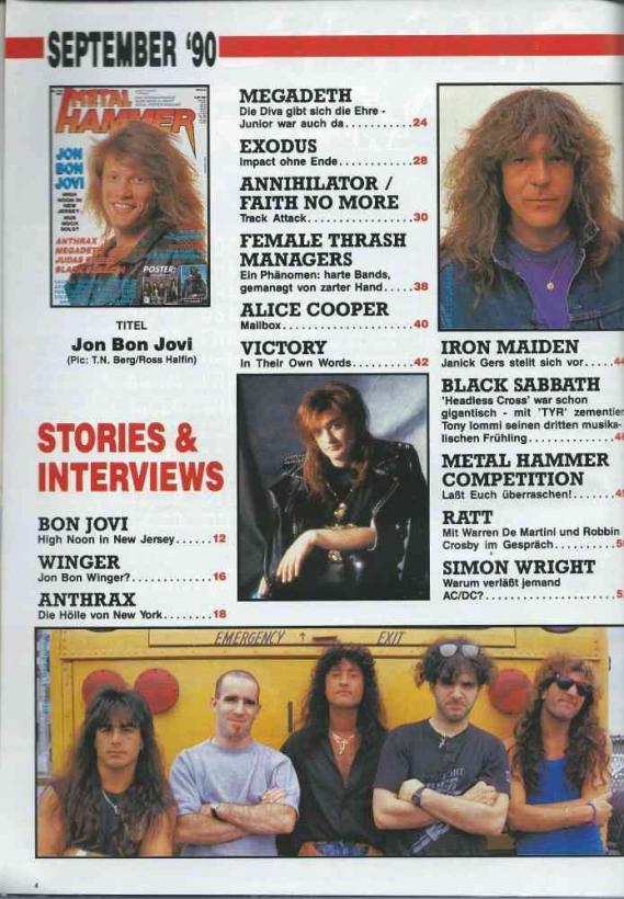 Metal Hammer 17-18 1990 Inhalt a
