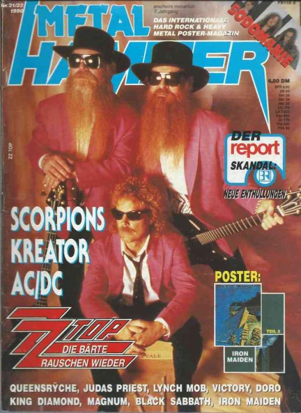 Metal Hammer 21-22 1990 Heftcover