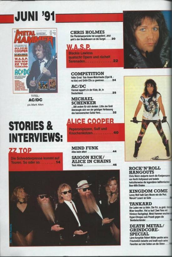 Metal Hammer (06/1991) Content