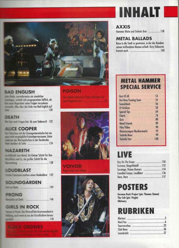 Metal Hammer 12/1991  content b