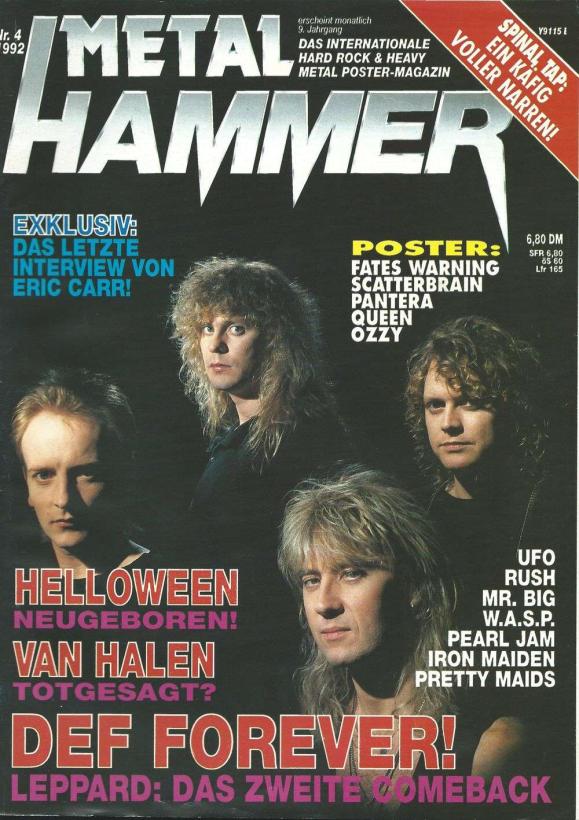 Metal Hammer 04 1992 cover