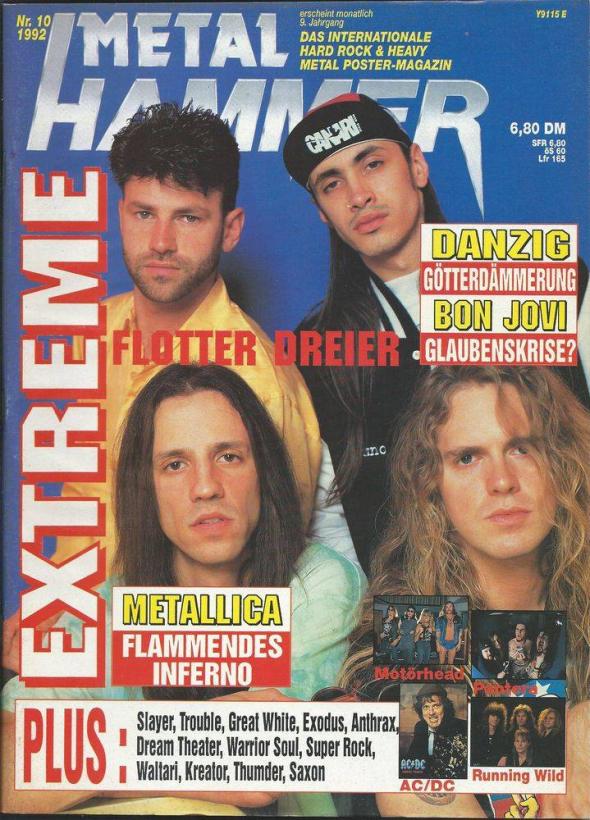 Metal Hammer Magazin 10 1992 cover
