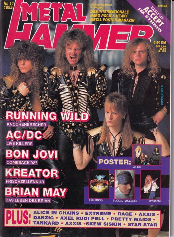 Metal Hammer 11-1992 Heftcover