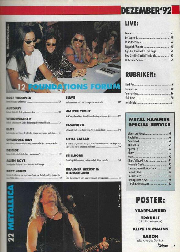 Metal Hammer 12 1992 content b