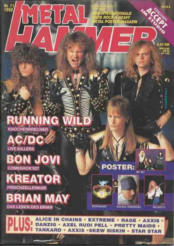 Metal Hammer 11-1992 Heftcover