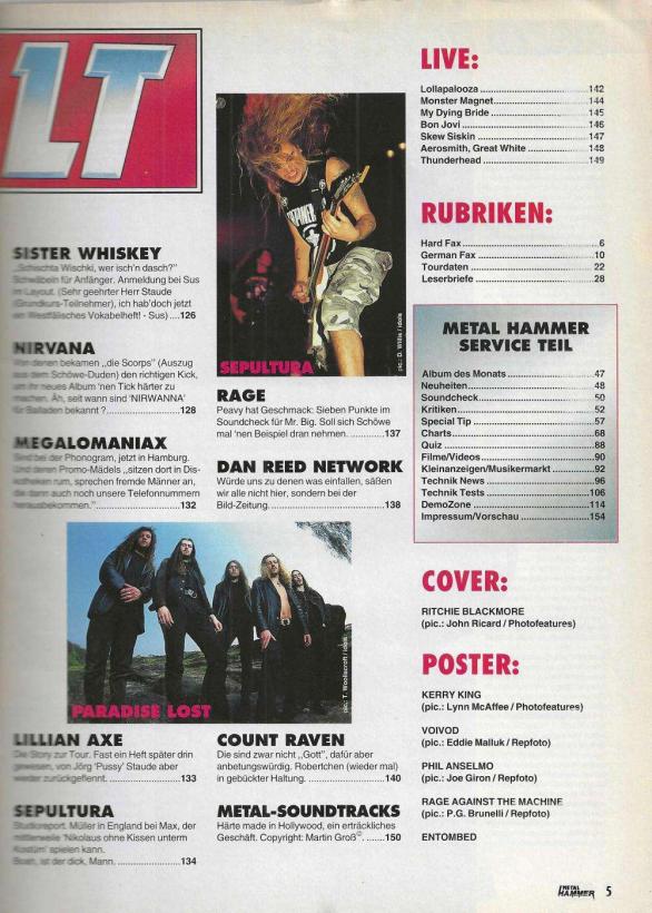 Metal Hammer 10-1993 content b