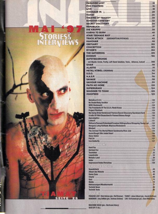Metal Hammer 05-1997 content