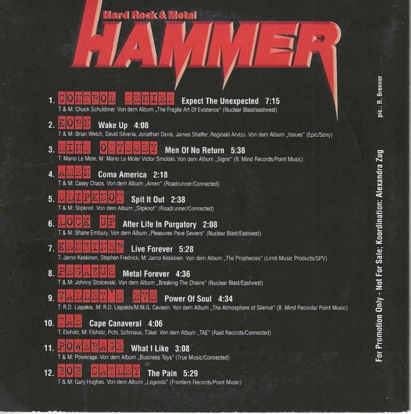 Metal Hammer 12-1999 cd