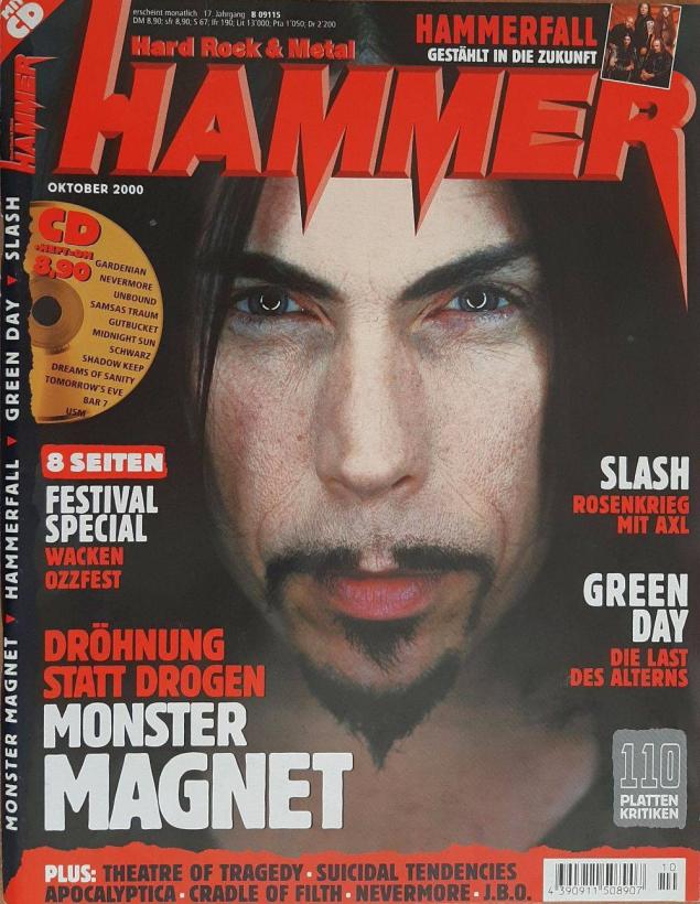 Metal Hammer 10 2000 Heftcover