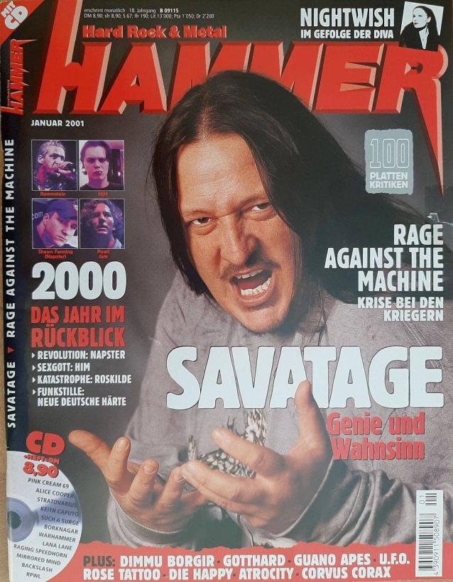Metal Hammer 01 2001 Heftcover