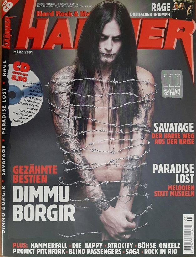 Metal Hammer 03 2001 Heftcover