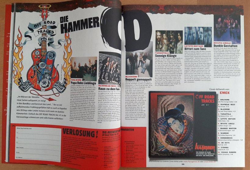Metal Hammer 03 2001 Inhalt b