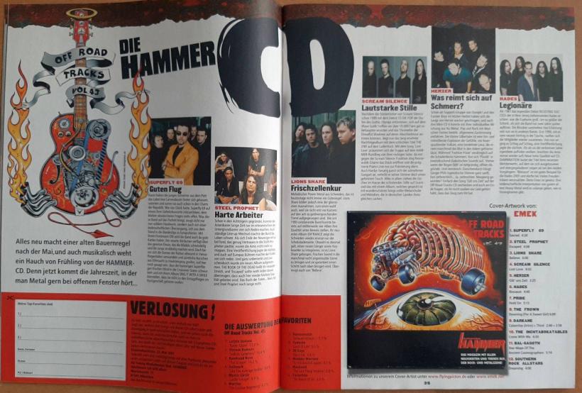 Metal Hammer 05 2001 Inhalt b