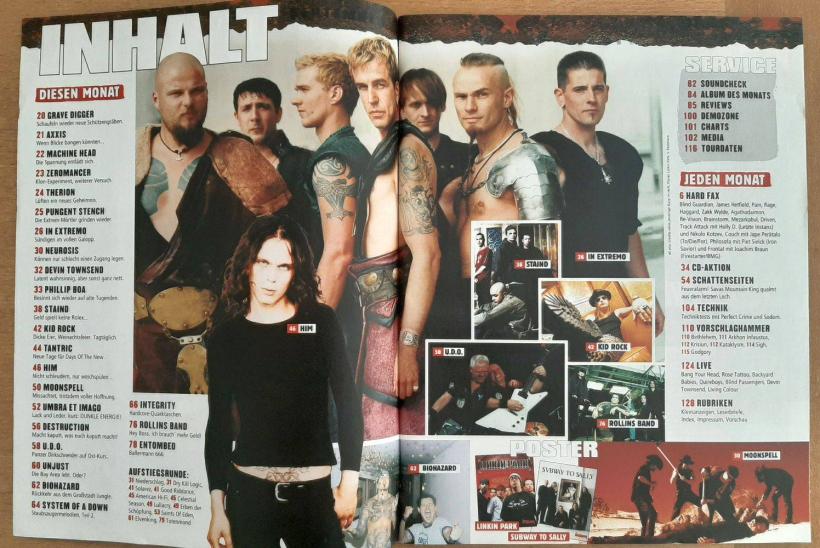 Metal Hammer 09 2001 content a