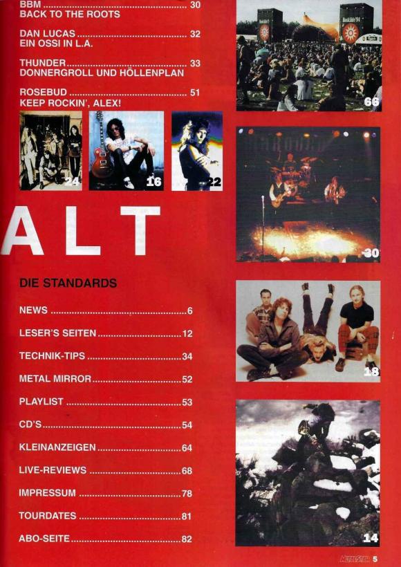 Metal Star 08-09/94 Inhalt b