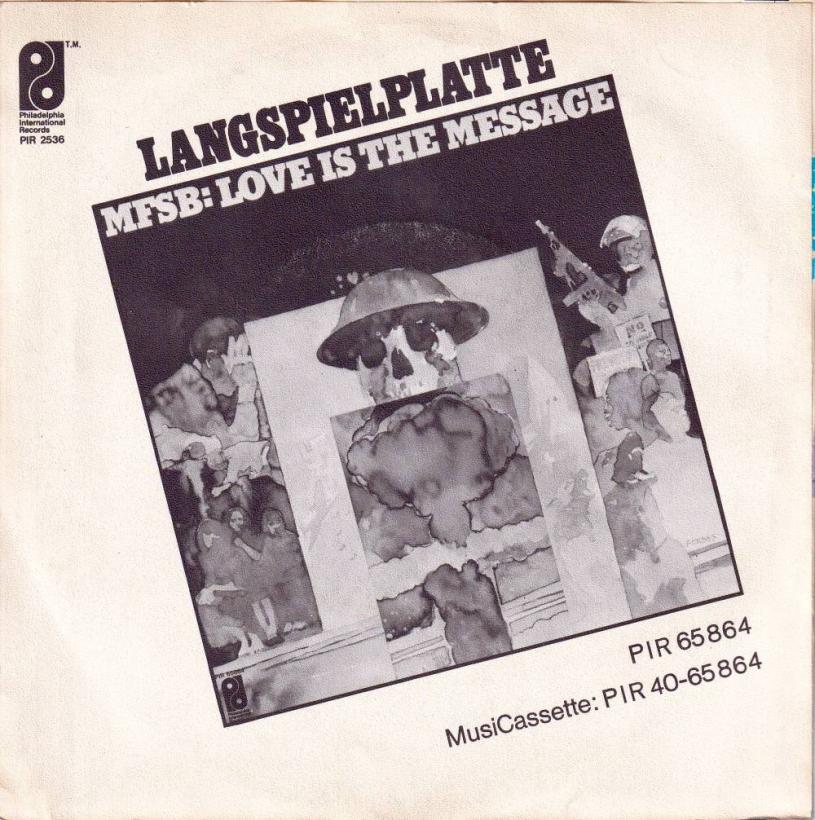 MFSB - Love Is The Message (7" PIR Single Germany back cover)