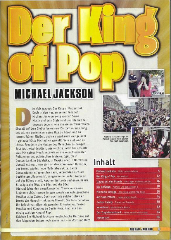 Michael Jackson Fanmagazin content