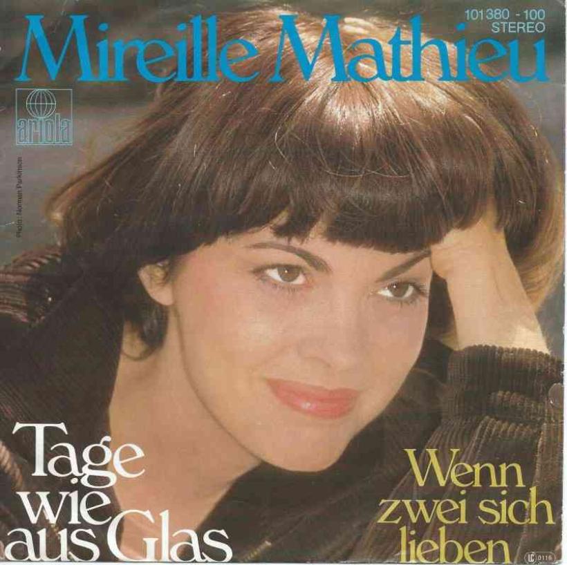 Mireille Mathieu - Tage wie aus Glas (Ariola Single)