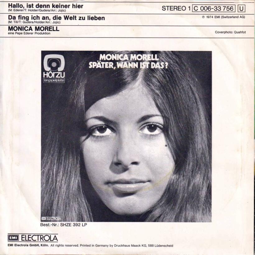 Monica Morell - Hallo ist denn hier keiner (7" back cover)