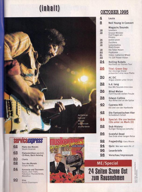 me sounds 10 1995 Index