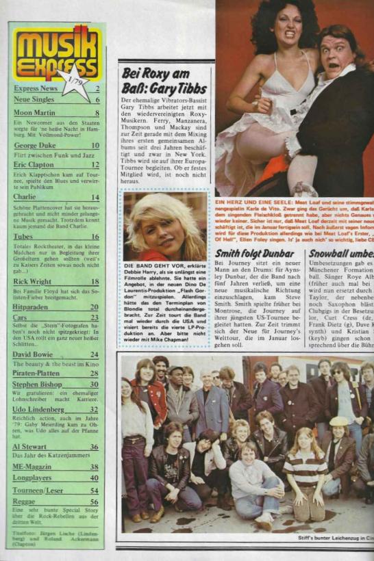 Musik-Express - January 1979 content