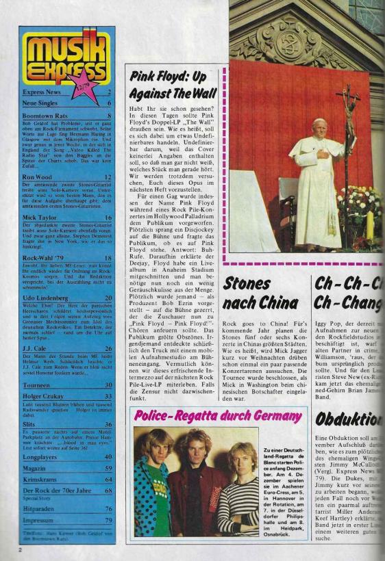 Musik-Express - December 1979 content