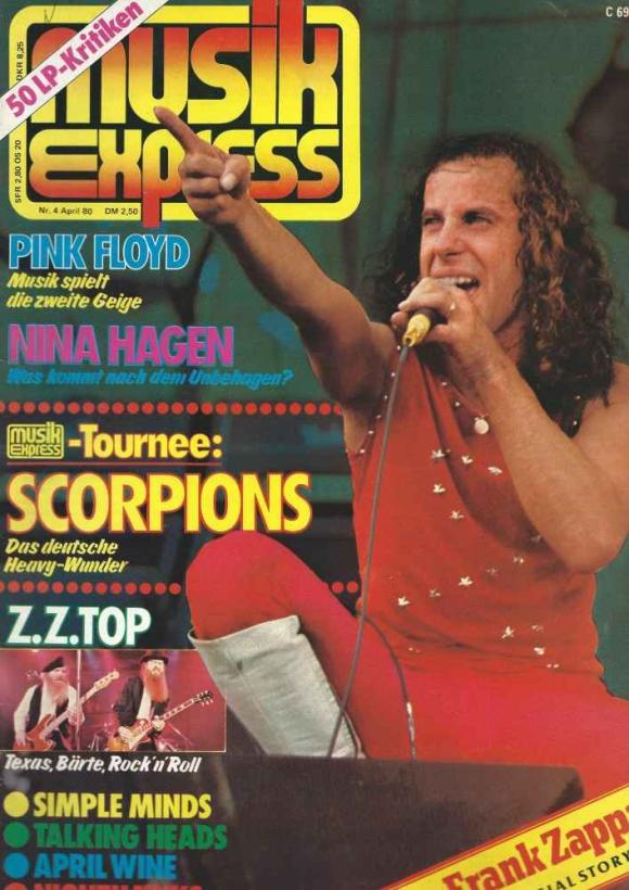 Musik-Express April 1980 Heftcover