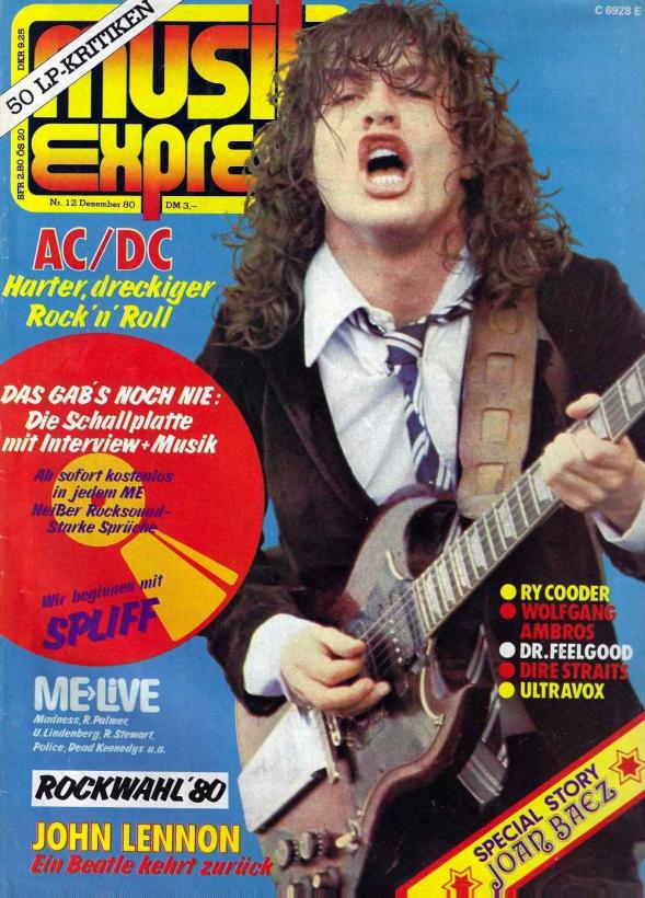 Musik-Express - Dezember 1980 Heftcover