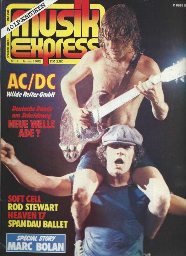 Musik-Express - Januar 1982 Cover