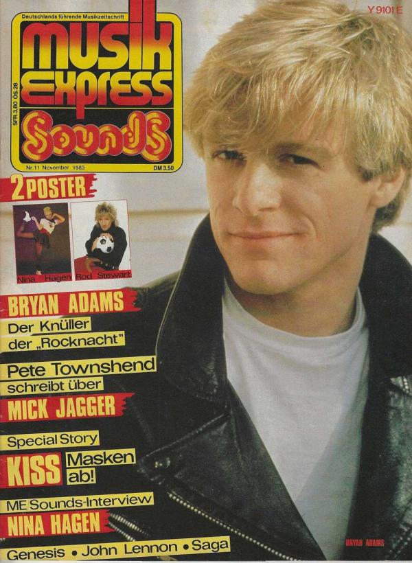 Musik-Express Sounds - November 1983 cover