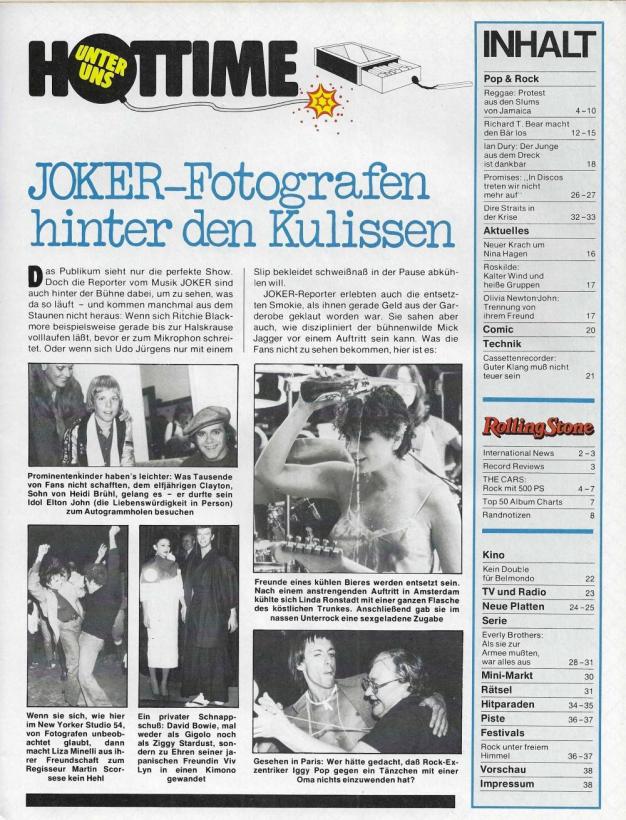 Musik Joker 15 1979 Inhalt