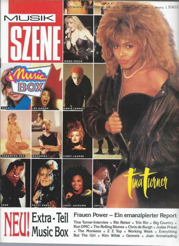 Musik Szene - issue 11/86 cover