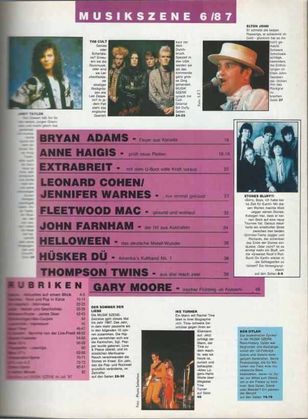 Musik Szene 06-1987 index