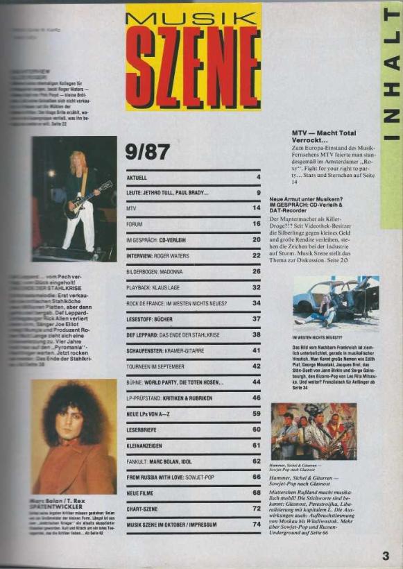 Musik Szene 09 1987 index
