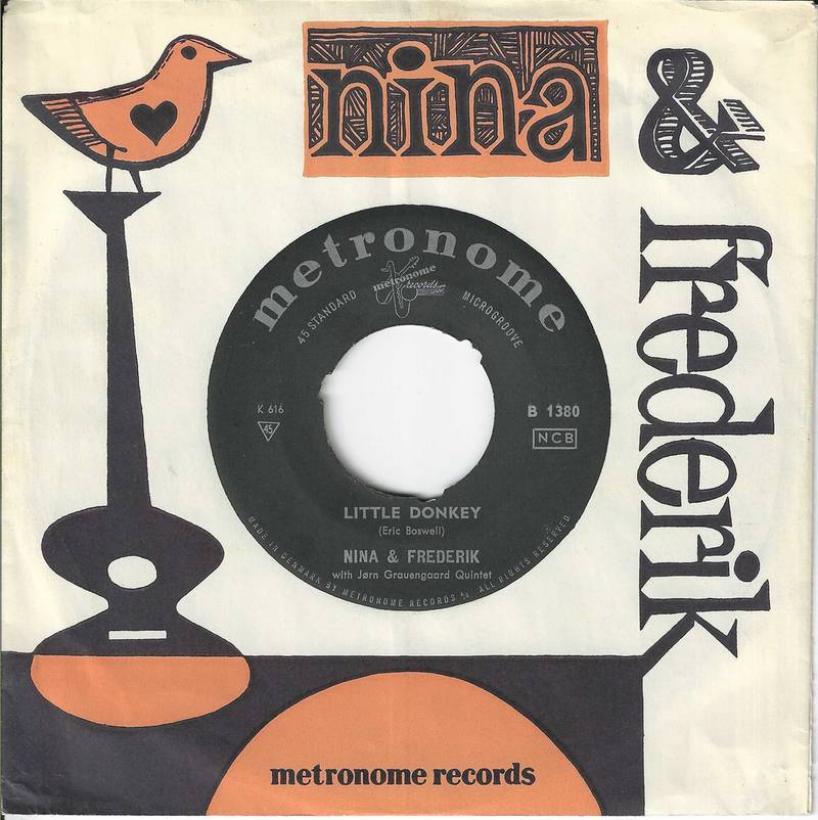 Nina & Frederick - Little Donkey (7" Single Denmark)