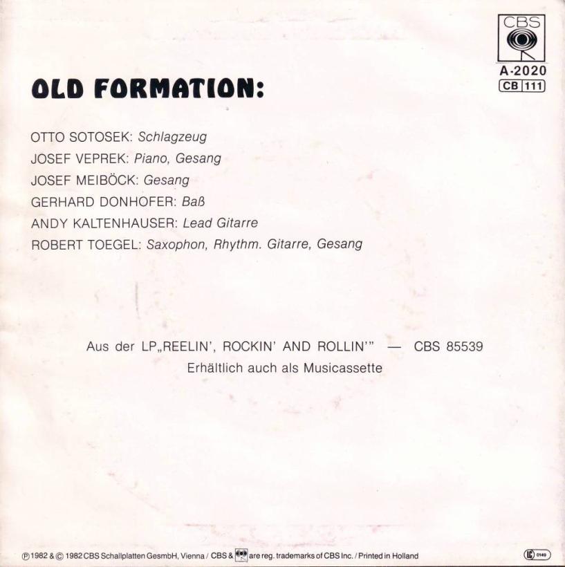 Old Formation - Rain In The City (7" Vinyl-Single back cover)