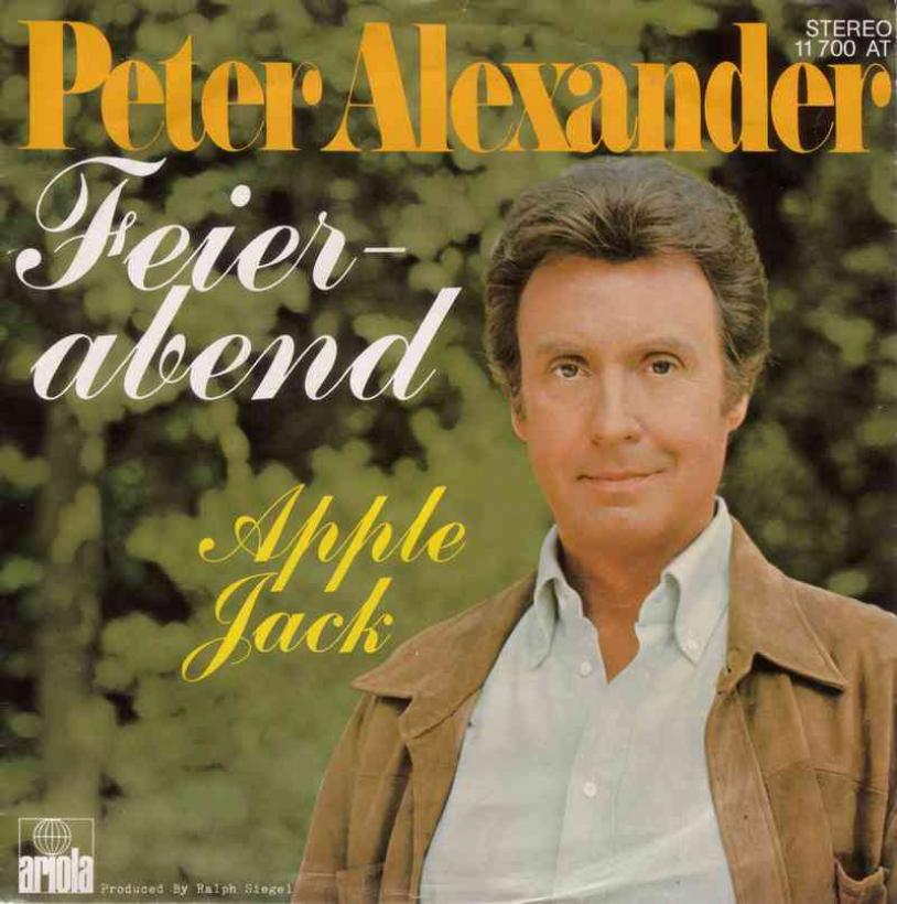 Peter Alexander - Feierabend (Ariola Vinyl-Single 1977