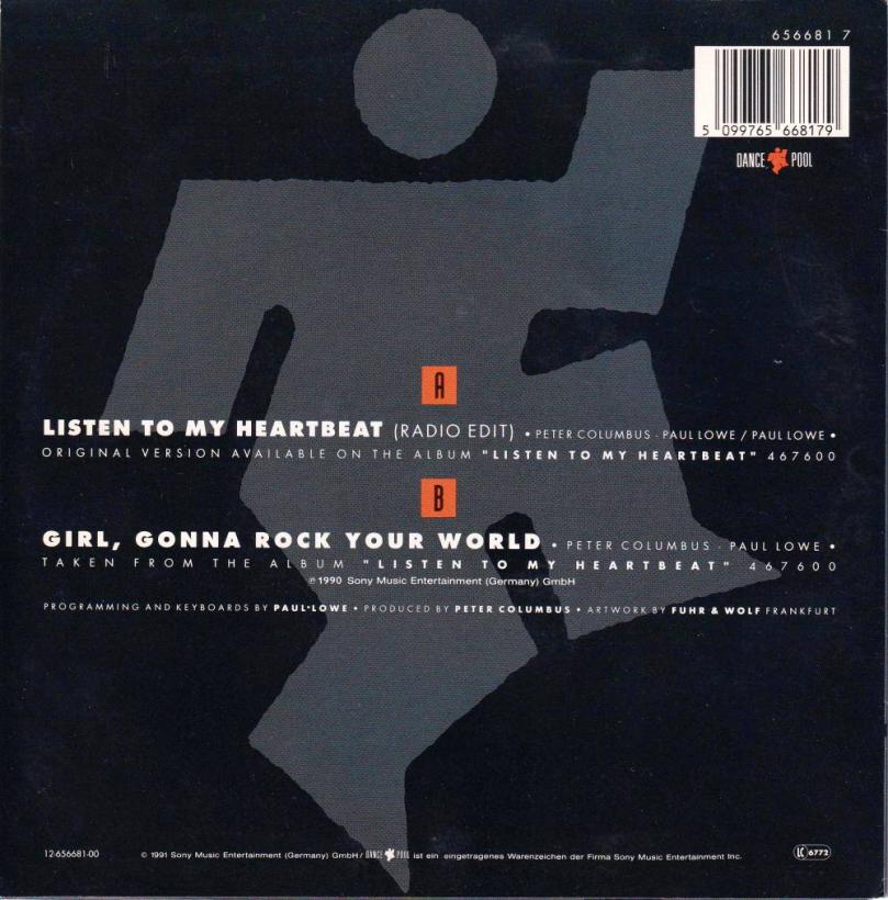 P.M. Sampson - Listen To My Heartbeat (7" Rueckseite))