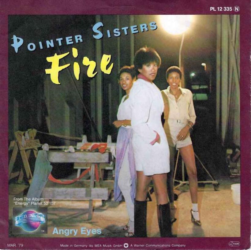 Pointer Sisters - Angry Eyes  Fire (Planet Single)