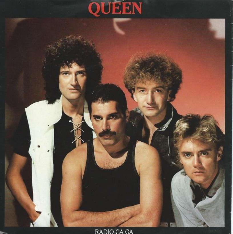 Queen - Radio Ga Ga  I Go Crazy (7" EMI Single Germany)