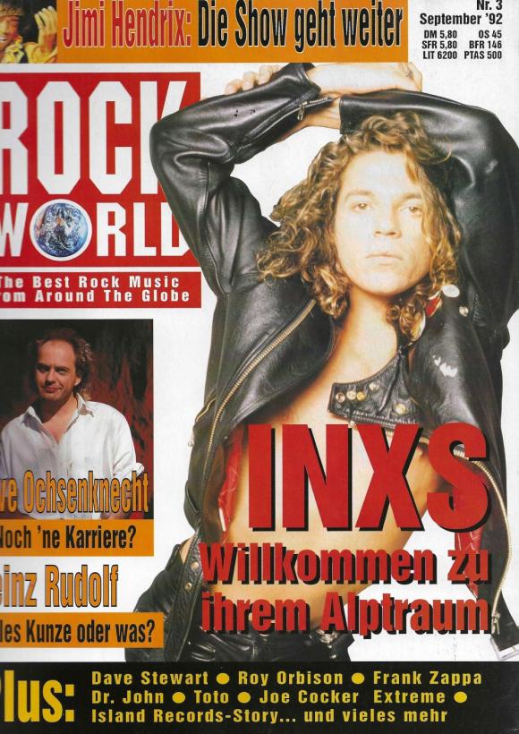 Rock World 09/1992 cover