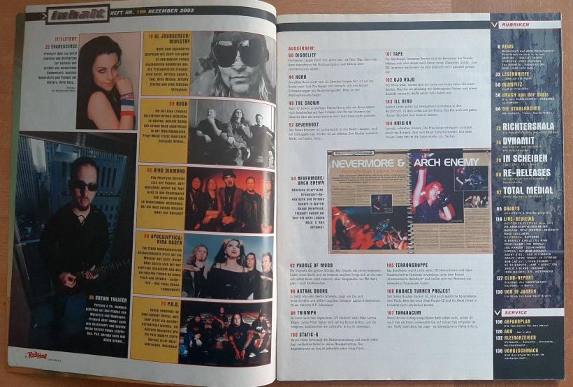 rock hard 12 2003 Index